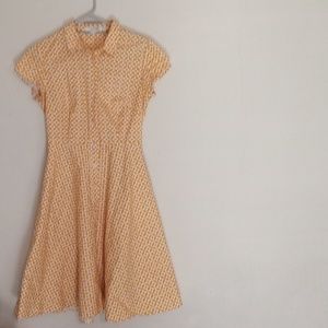BODEN yellow Geo print dress!